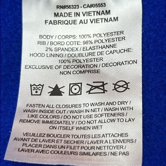 Nike Dri-Fit Men’s Hoodie Sz L Blue Pullover Kangaroo Pocket 100% Polyester EUC - Picture 9 of 11